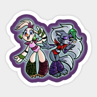 Roxy and Chica Sticker